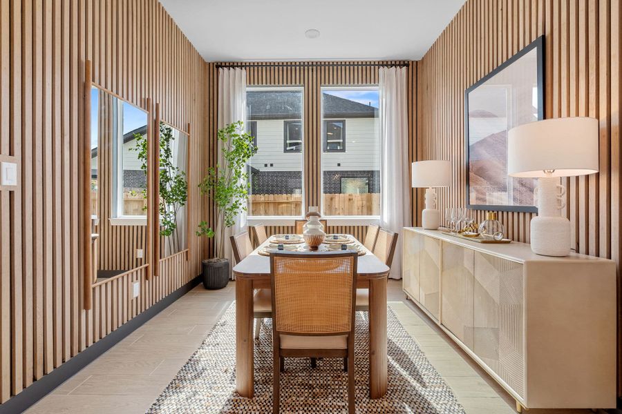 Furnished interior view inside a new home in Meridiana, Manvel (Image 9).