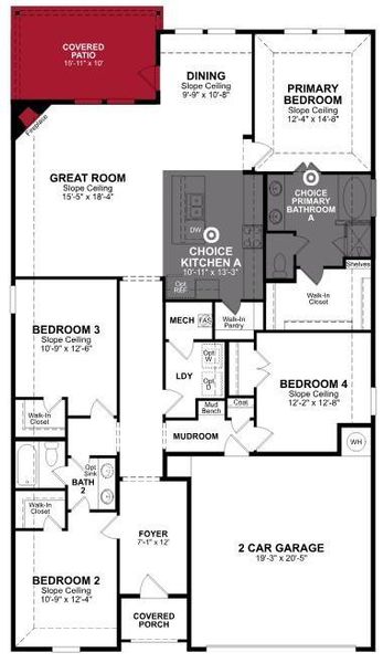 Beazer Homes Verandah Teton floorplan. Beazer Homes Verandah Teton floorplan.
