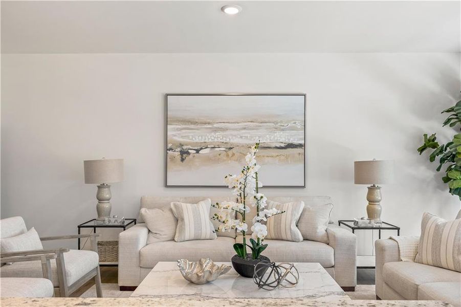 Furnished interior view inside a new home in Old Salem Crossing, Conyers (Image 10).