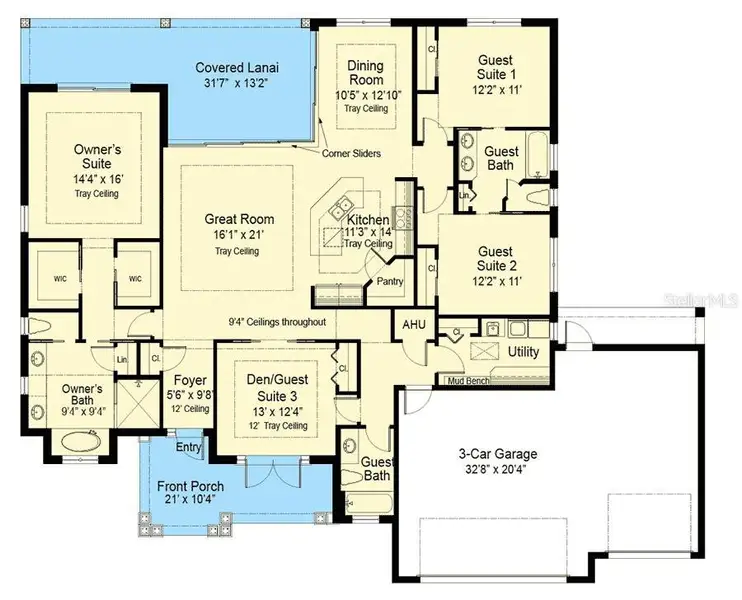 2D floor plan layout of this home in , Port Charlotte, FL (Image 4).