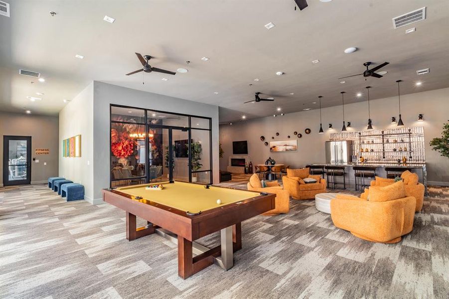 Pool house game room