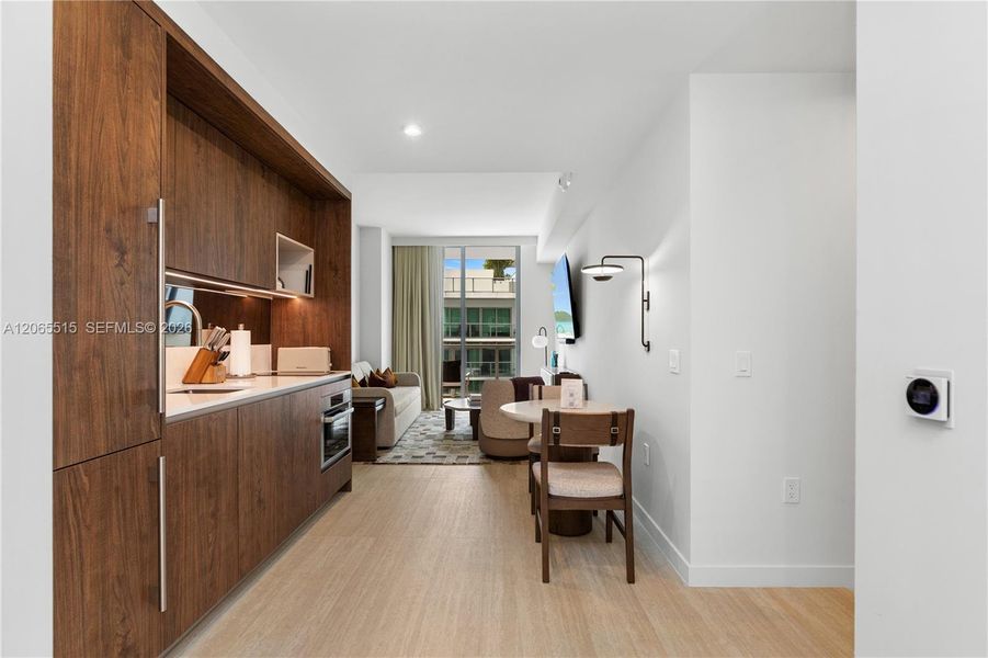 Furnished interior view inside a new home in , Miami (Image 9).