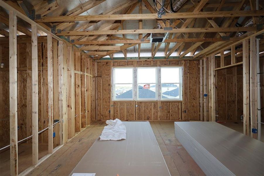 In-progress construction of a new home in Center Lake on the Park, St. Cloud, FL (Image 12).