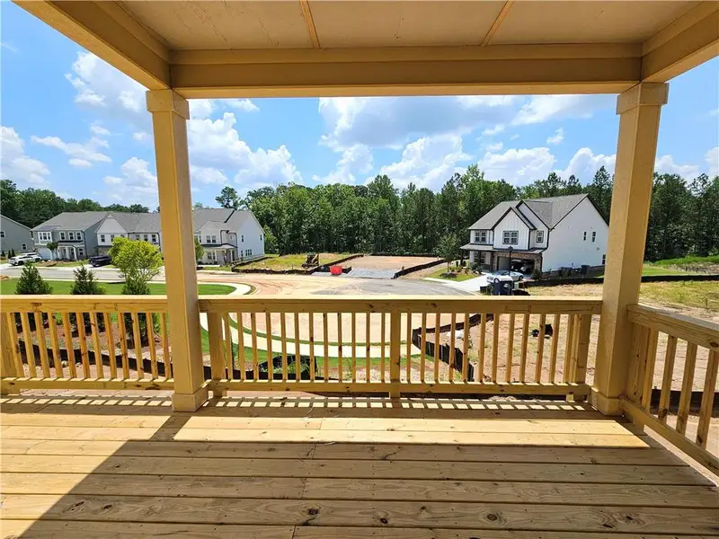 Exterior details and patio area of a home in Arbors at Richland Creek, Buford (Image 2). Exterior details and patio area of a home in Arbors at Richland Creek, Buford (Image 2).