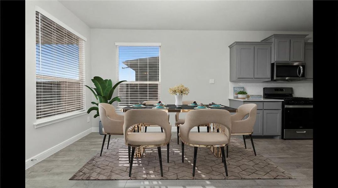 Furnished interior view inside a new home in Trails of Elizabeth Creek, Fort Worth (Image 7).