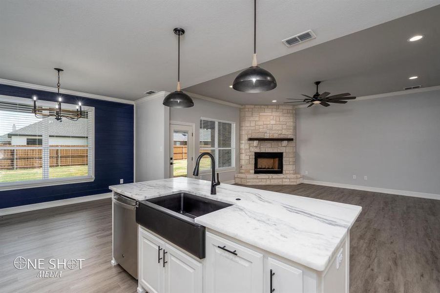 Furnished interior view inside a new home in , Abilene (Image 12).