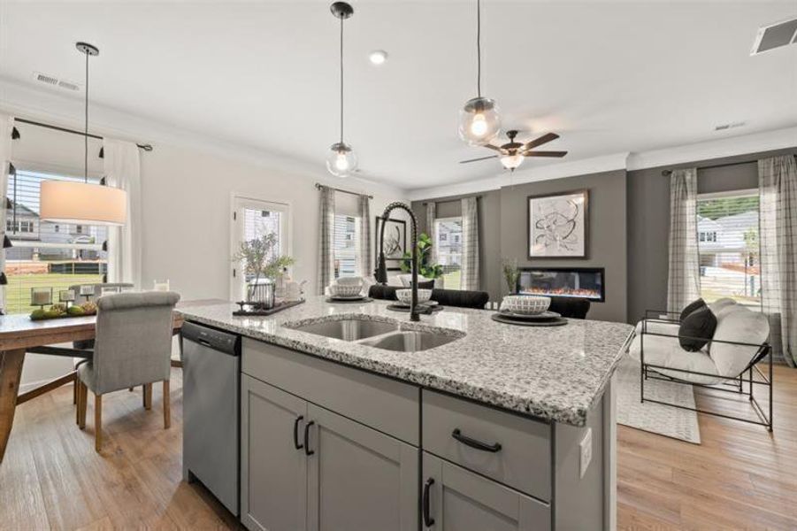 Furnished interior view inside a new home in Jameson Towns, Villa Rica (Image 10).