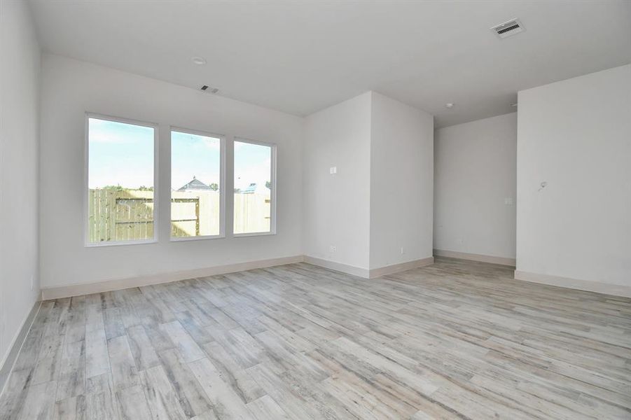 Living Area with Porcelain Tile Flooring