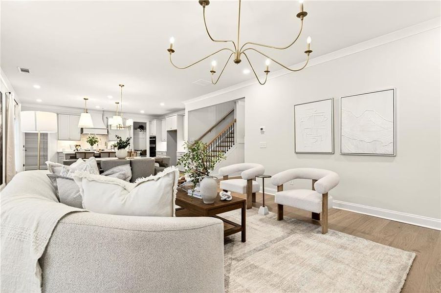 Furnished interior view inside a new home in River Rock, Ball Ground (Image 45).