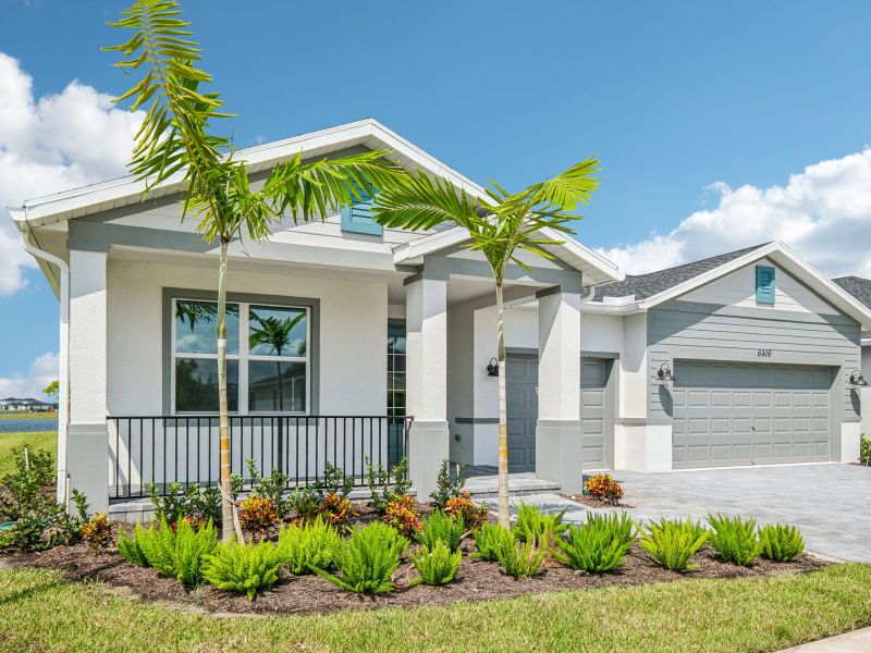 Exterior of the Onyx floorplan at 6406 NW Sweetwood Drive