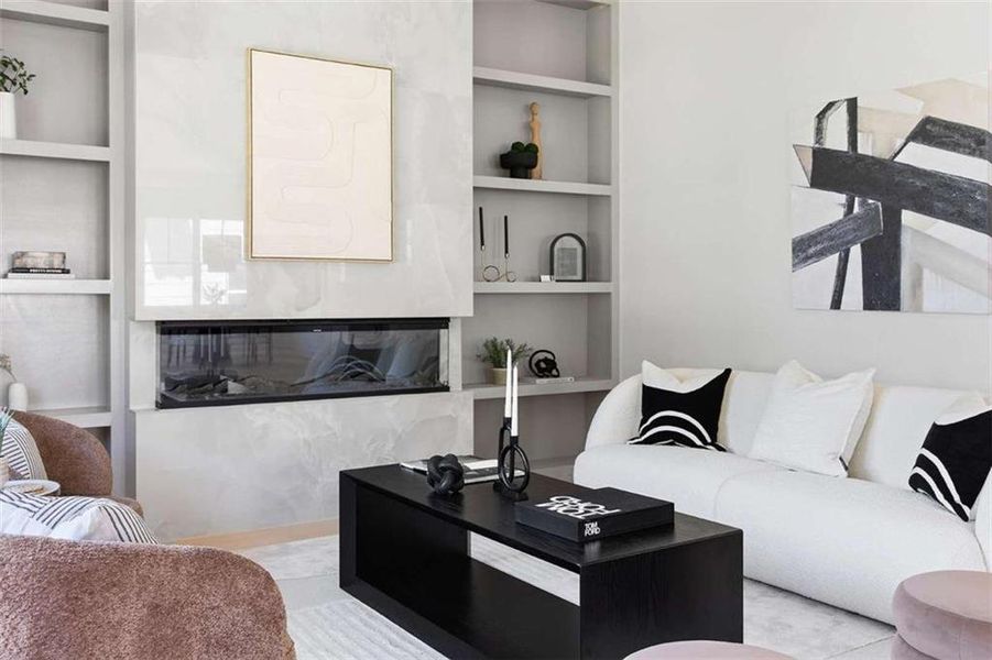 Furnished interior view inside a new home in , Atlanta (Image 17).