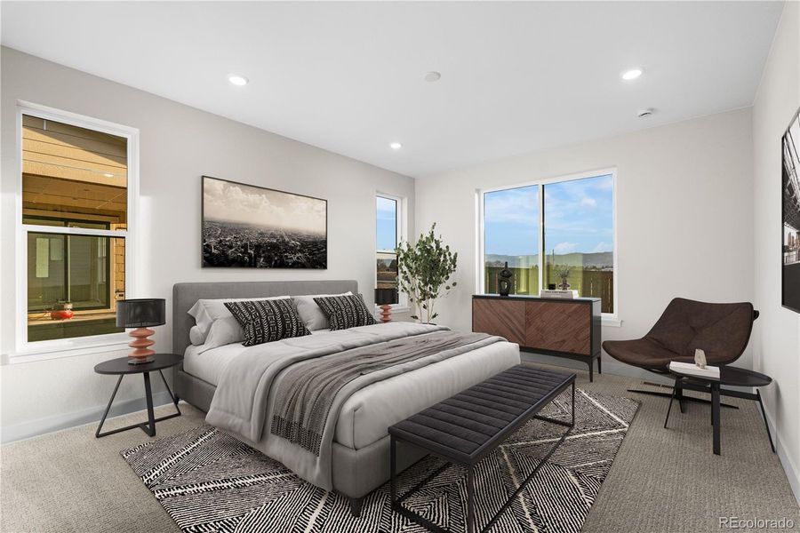 Furnished interior view inside a new home in Stargaze at Solstice, Littleton (Image 13).