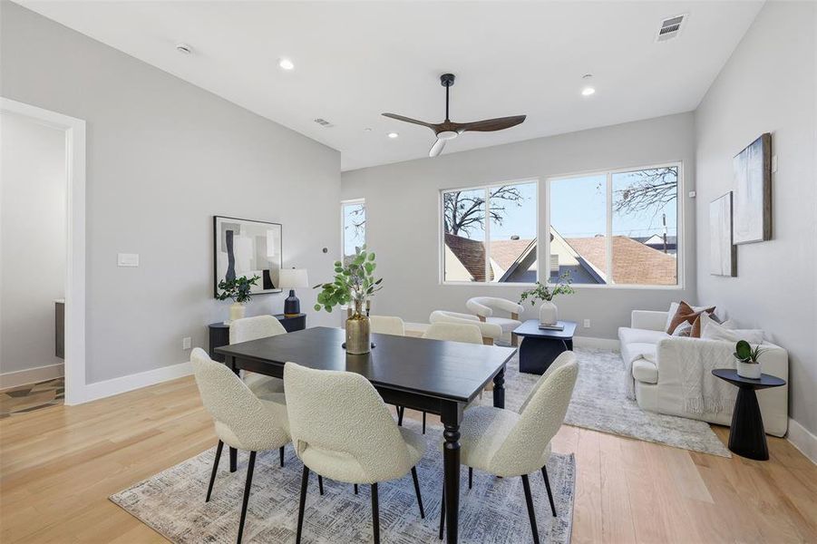 Furnished interior view inside a new home in , Dallas (Image 13).