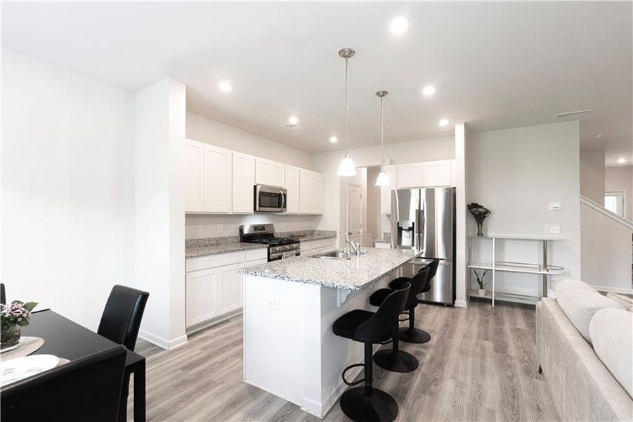 Furnished interior view inside a new home in Ellison Square, Sugar Hill (Image 15).