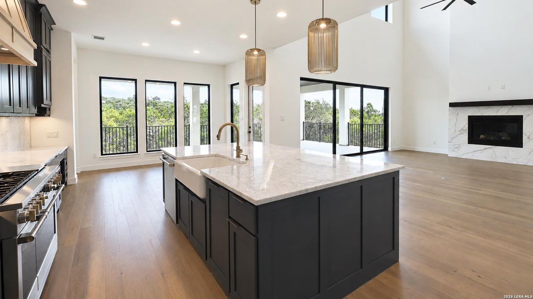 Furnished interior view inside a new home in , New Braunfels (Image 10).