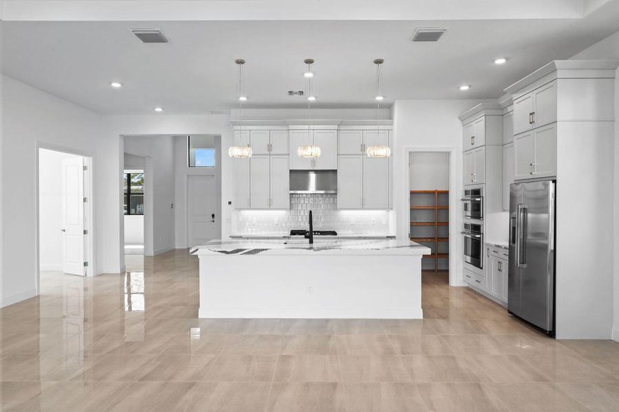 Furnished interior view inside a new home in Cresswind Palm Beach at Westlake, Westlake (Image 16).