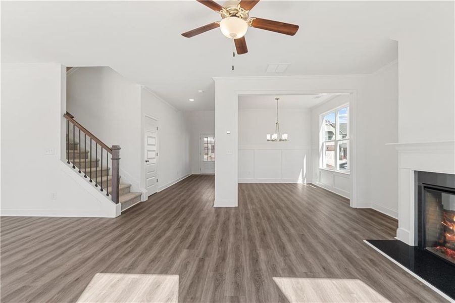 Spacious, unfurnished interior of a new home in Clark Farms, Flowery Branch (Image 36).