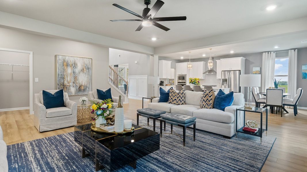 Furnished interior view inside a new home in Cambria at Traditions, Hampton (Image 19).