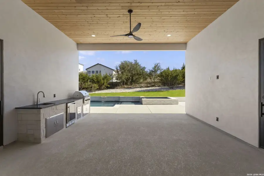 Exterior details and patio area of a home in , San Antonio (Image 3).