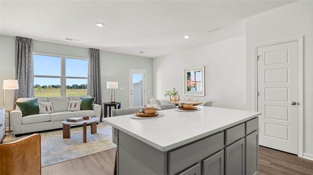 Furnished interior view inside a new home in The Gables at Agricultural Village, Perry (Image 6).