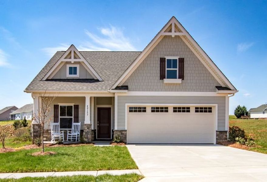 Representative exterior photo of a completed home built from the Dobson by True Homes in Westbrook Falls, Colfax, NC (Image 22).