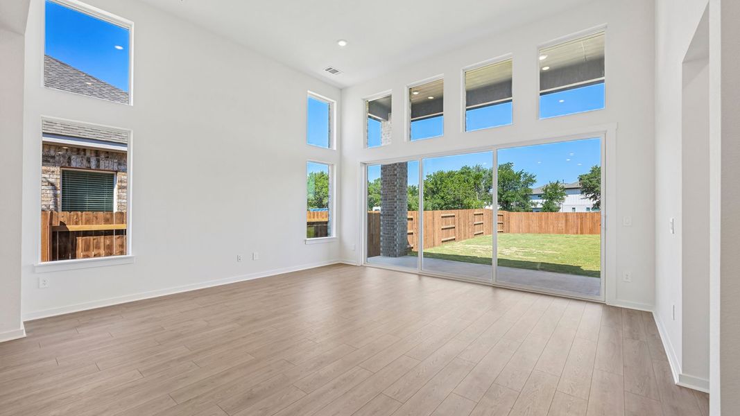 Spacious, unfurnished interior of a new home in The Enclave at Bar W Ranch, Leander (Image 17). Spacious, unfurnished interior of a new home in The Enclave at Bar W Ranch, Leander (Image 17).
