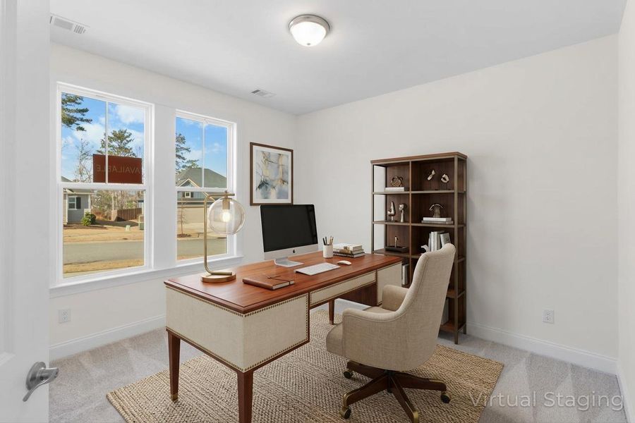 Furnished interior view inside a new home in Sinclair at Crawford Creek, Grovetown (Image 15).