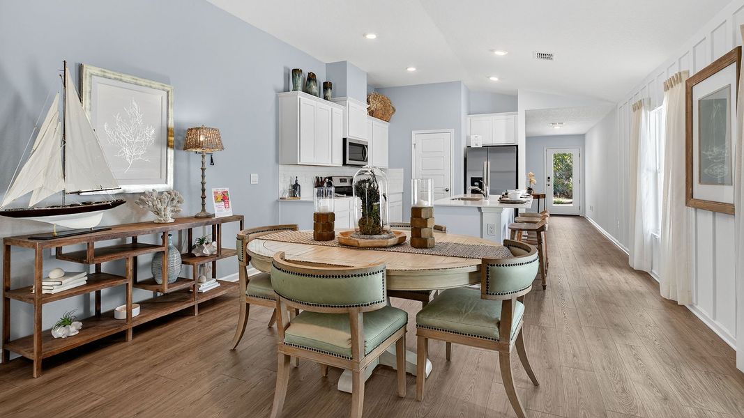 Representative furnished interior of a home built from the BERKELEY II by D.R. Horton in Bridle Creek Express, Jacksonville (Image 10).