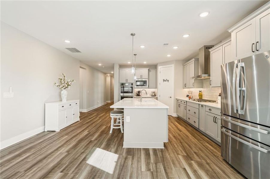 Furnished interior view inside a new home in Crescent Pointe at Great Sky, Canton (Image 12).