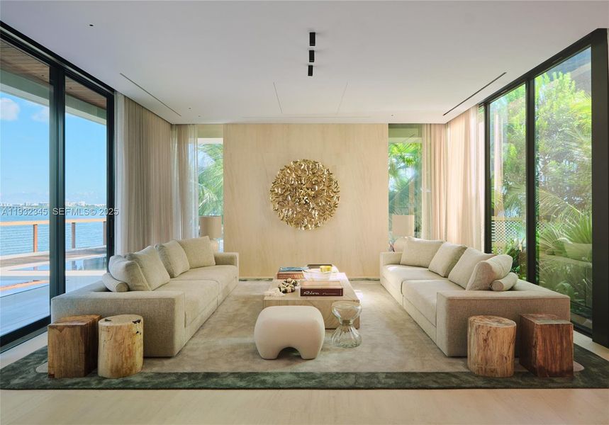 Furnished interior view inside a new home in , Miami (Image 5).