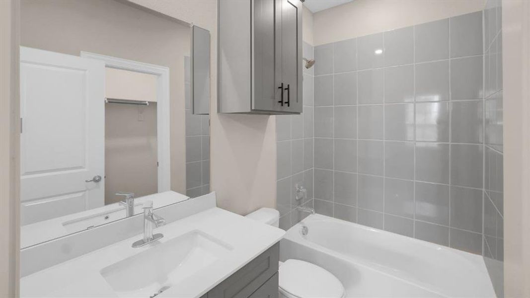 Furnished interior view inside a new home in Mustang Square, Plano (Image 9). Furnished interior view inside a new home in Mustang Square, Plano (Image 9).