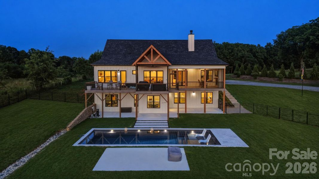 Exterior details and patio area of a home in , Hickory (Image 24).