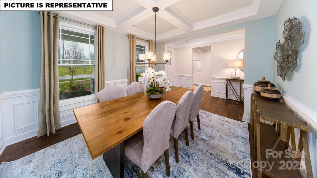 Furnished interior view inside a new home in Falls Cove, Troutman (Image 30).
