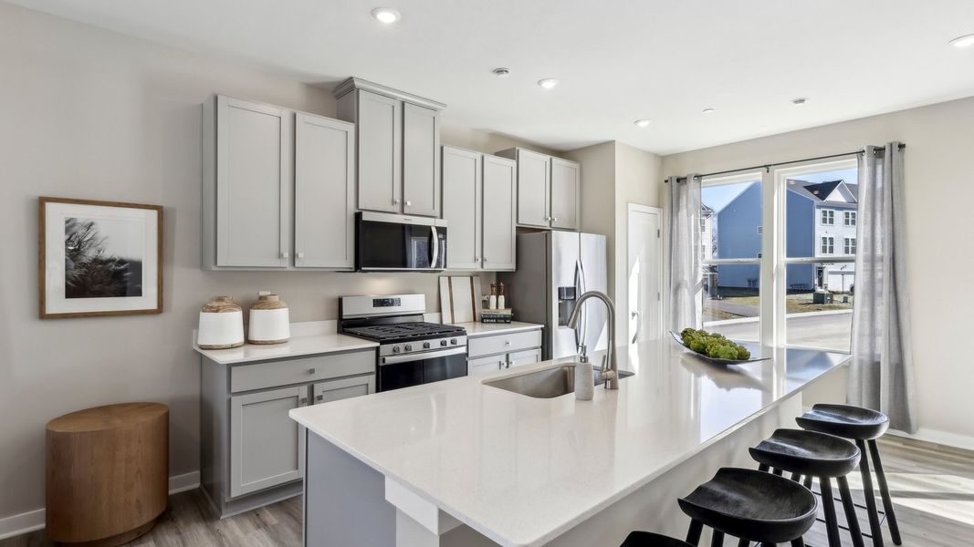 Representative furnished interior of a home built from the Regent - Finished Basement by D.R. Horton in Harrison Valley, Simpsonville (Image 8).