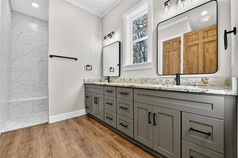 Furnished interior view inside a new home in , Ellijay (Image 17).