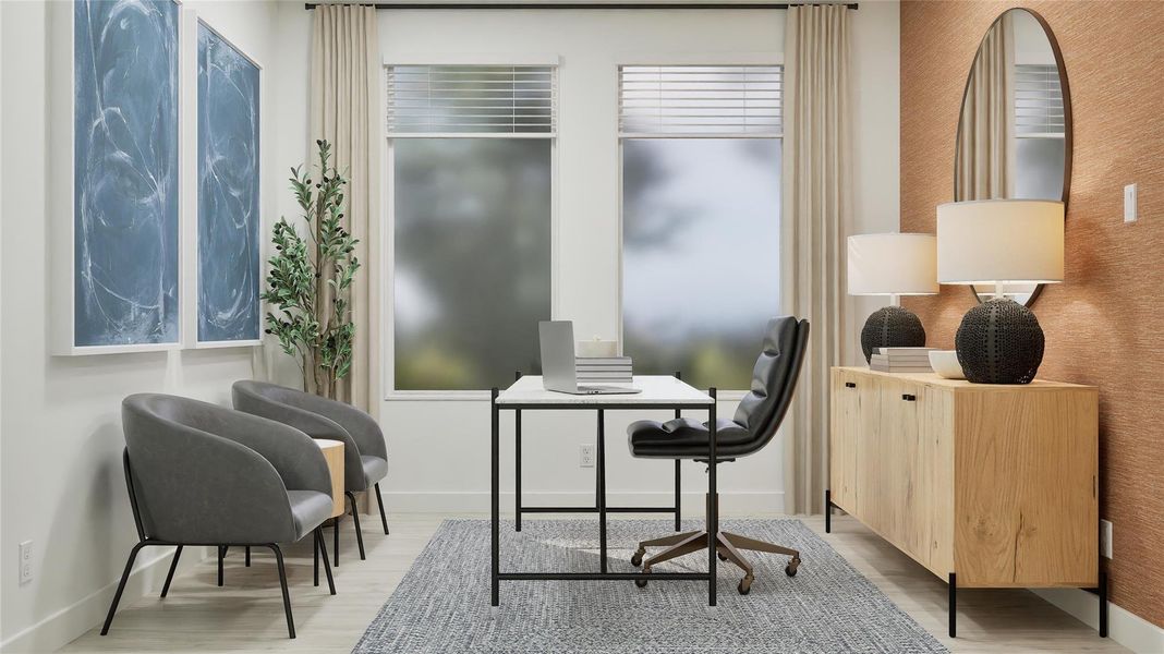 Furnished interior view inside a new home in Elm Creek: Coastline Collection, Elgin (Image 31).