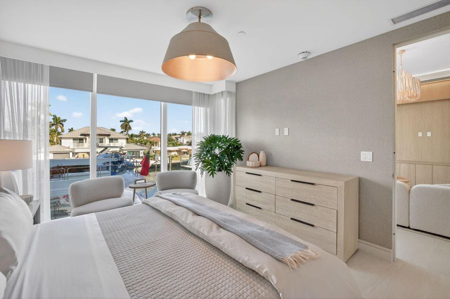 Furnished interior view inside a new home in , Fort Lauderdale (Image 15). Furnished interior view inside a new home in , Fort Lauderdale (Image 15).