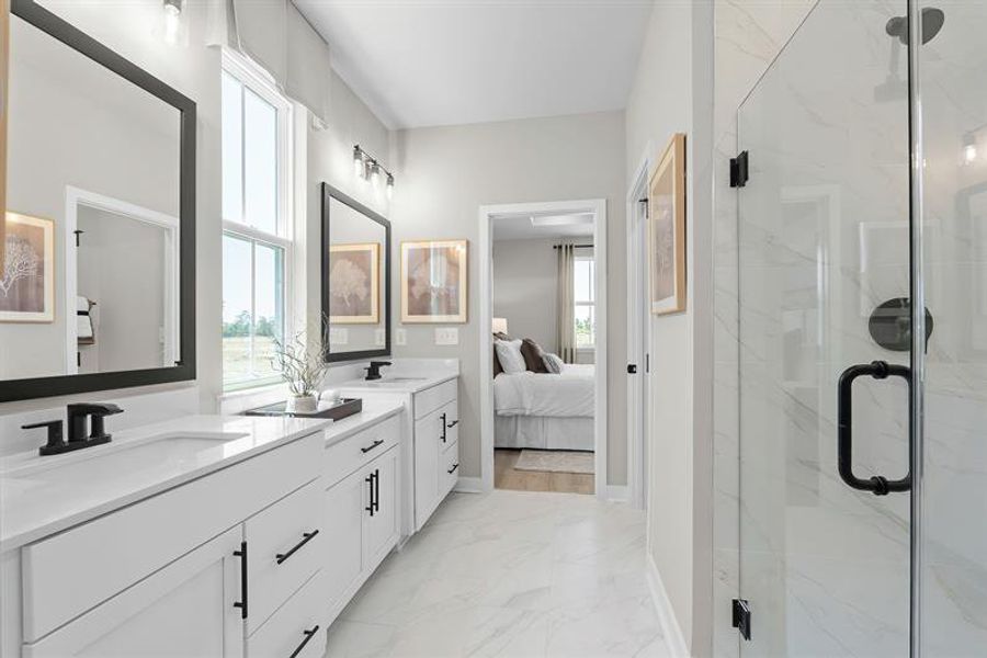 Furnished interior view inside a new home in Sea Trail, Sunset Beach (Image 22).