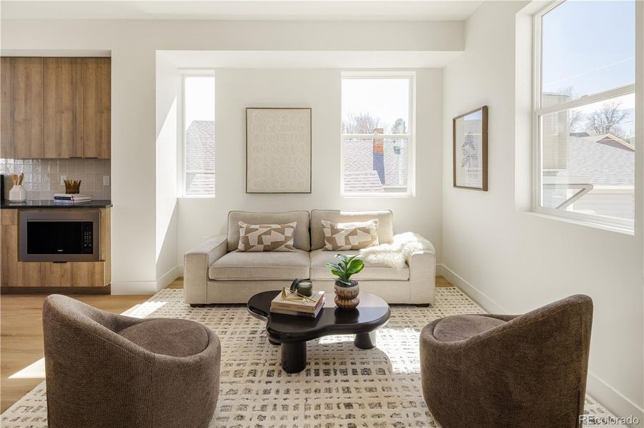 Furnished interior view inside a new home in , Denver (Image 11).