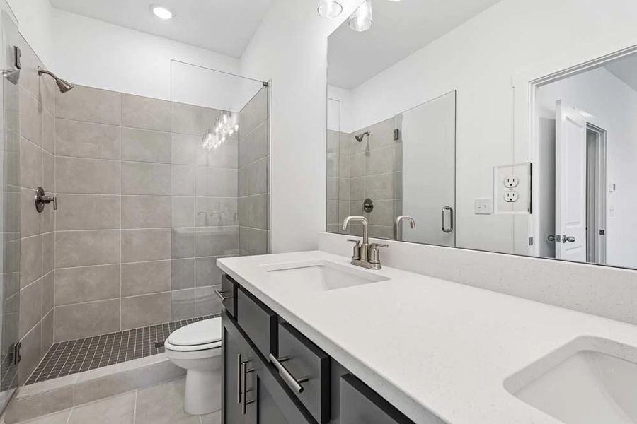 Sample Photo: Primary Bathroom featuring Minimalist Collection Finishes