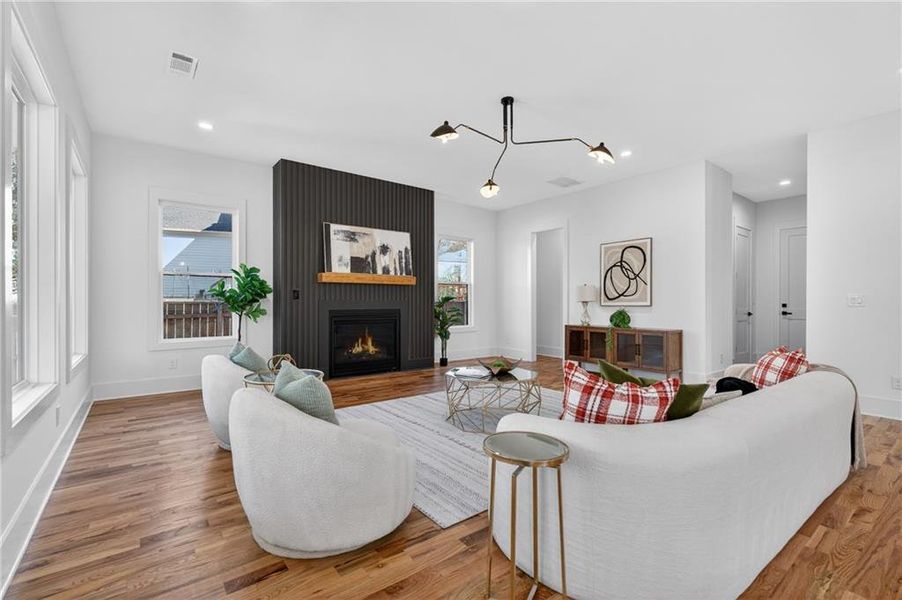 Furnished interior view inside a new home in , Atlanta (Image 42).