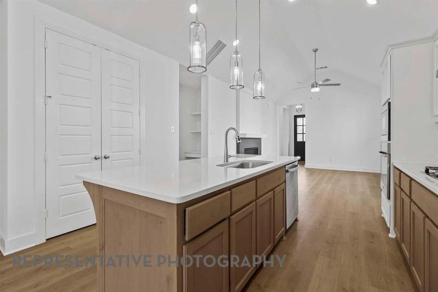 Furnished interior view inside a new home in Waterscape, Royse City (Image 10).