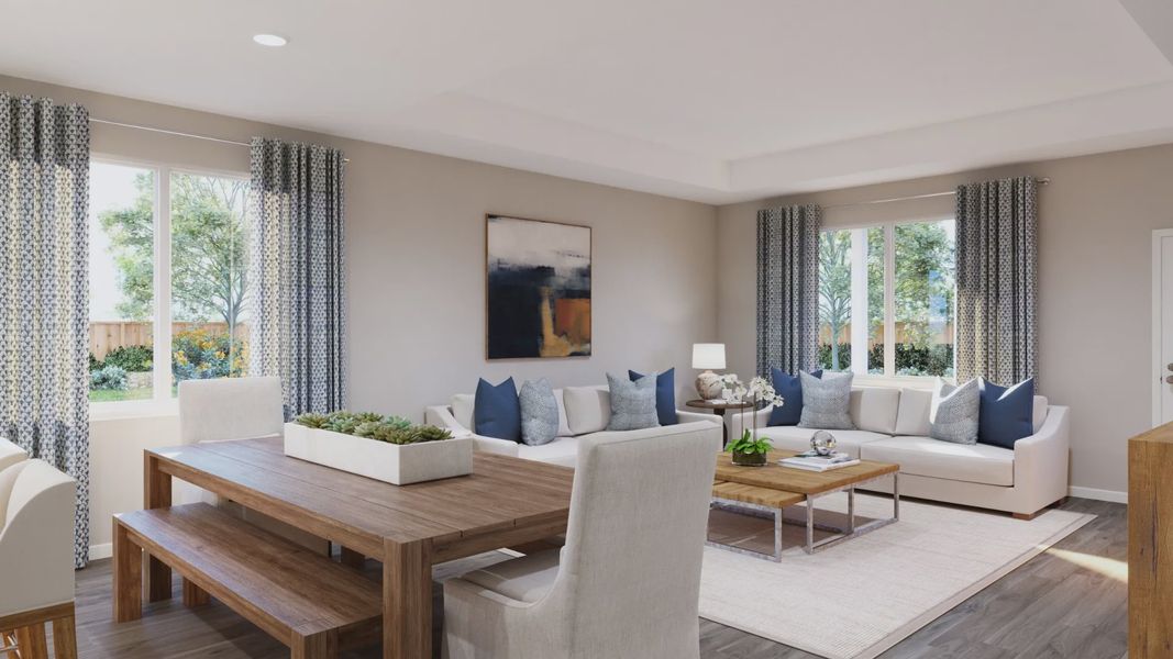 Representative furnished interior of a home built from the The Tivoli by Legend Homes in Sycamore Landing, Fort Worth (Image 9).
