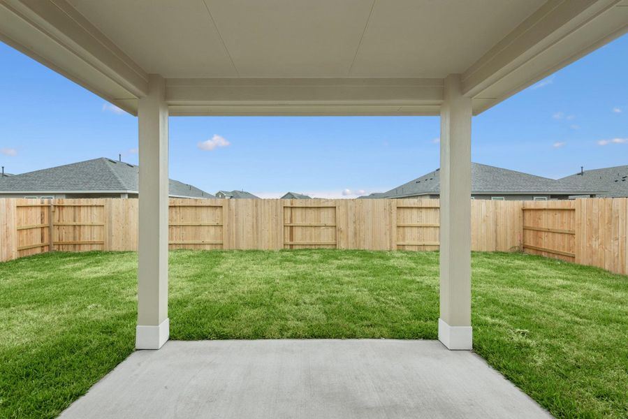 Peaceful covered patio Peaceful covered patio