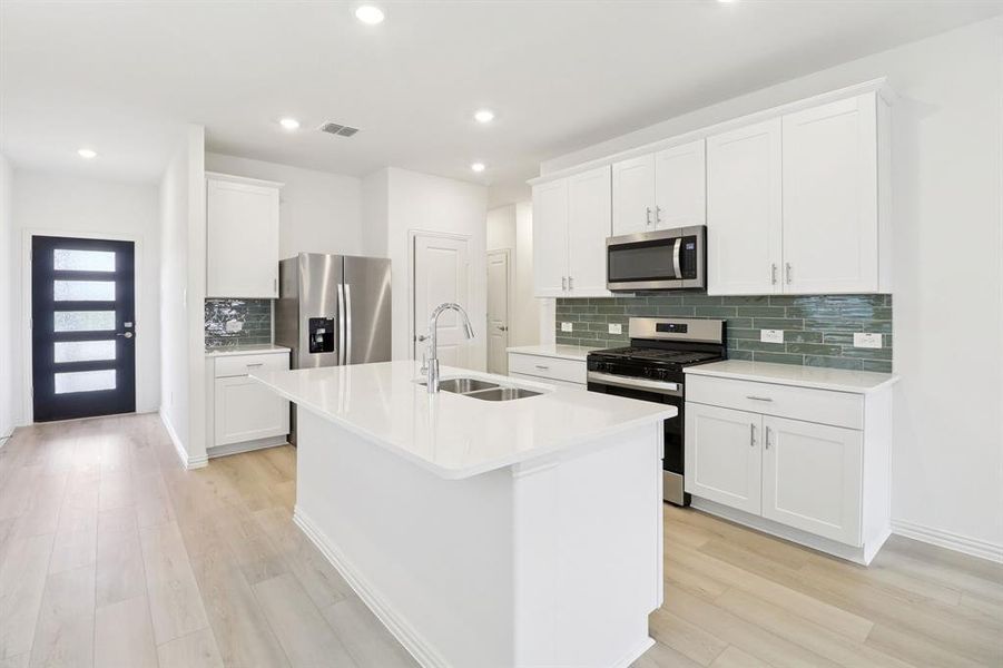 Furnished interior view inside a new home in Lakehaven - Spring Series, Farmersville (Image 9).