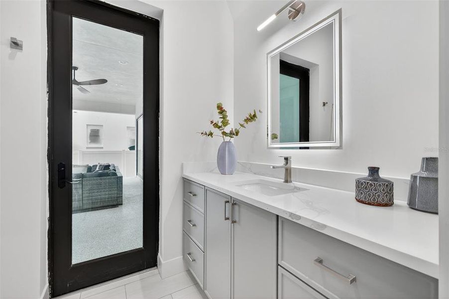 Furnished interior view inside a new home in , St. Petersburg (Image 36).