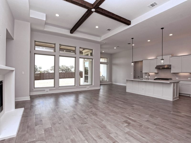 Representative unfurnished interior of a home built from the Emerald II by Giddens Homes in Riverstone, Georgetown (Image 19).