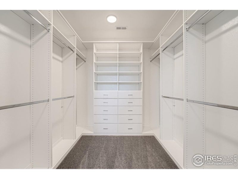 Custom finished closet!