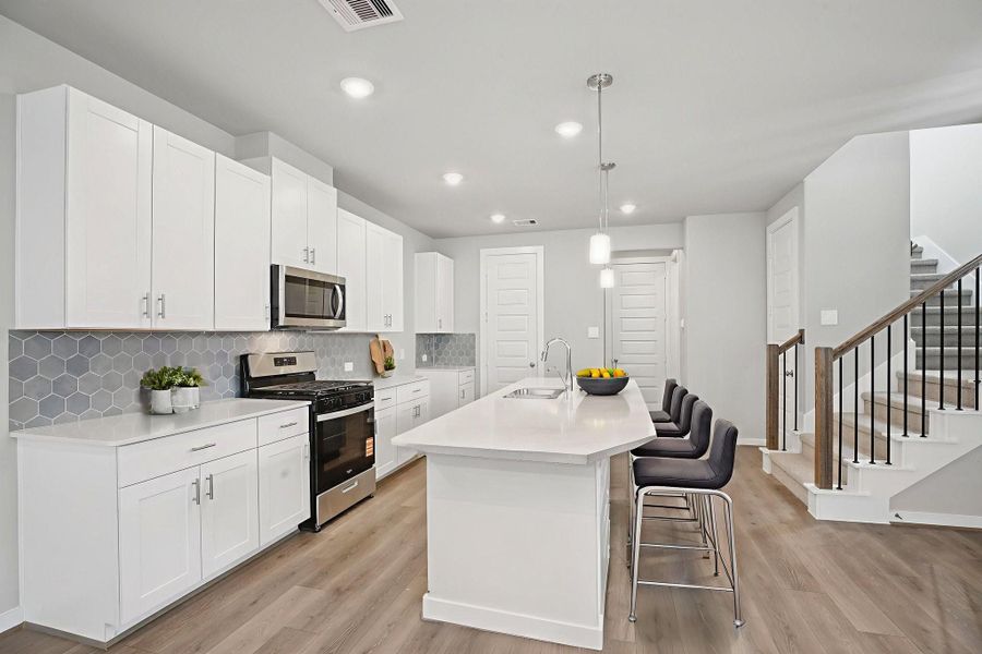 Photo is not of the actual home, but is an inspirational photo of builder’s model home and may depict options, furnishings, and/or decorator features that are not included