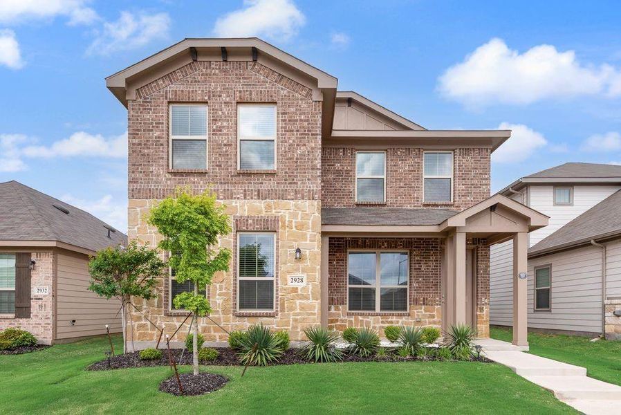 Front exterior of a new home in , Fort Worth, TX, highlighting curb appeal (Image 18).